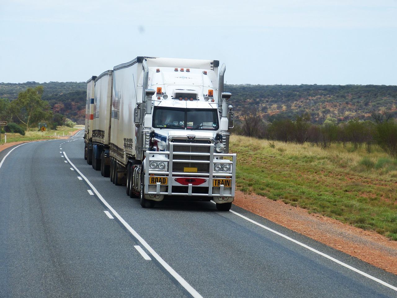 Freight truck on the highway