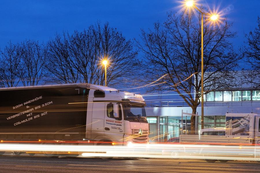 Freight truck on the road
